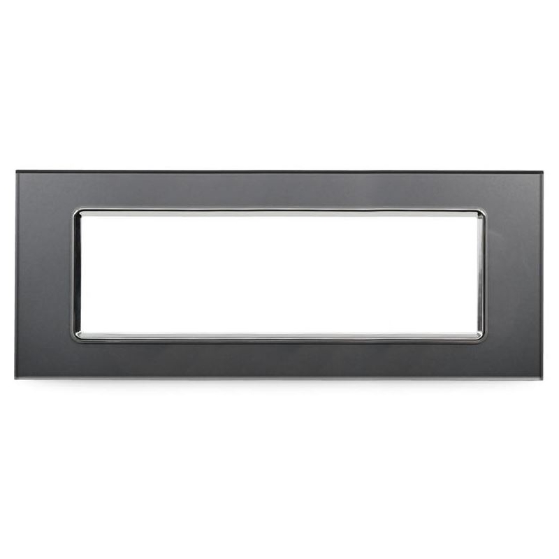 Placca Vetro T2 7P Grigio MAPAM M6007BL-3