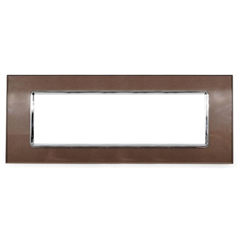 Placca Vetro T2 7P Bronzo MAPAM M6007BL-7