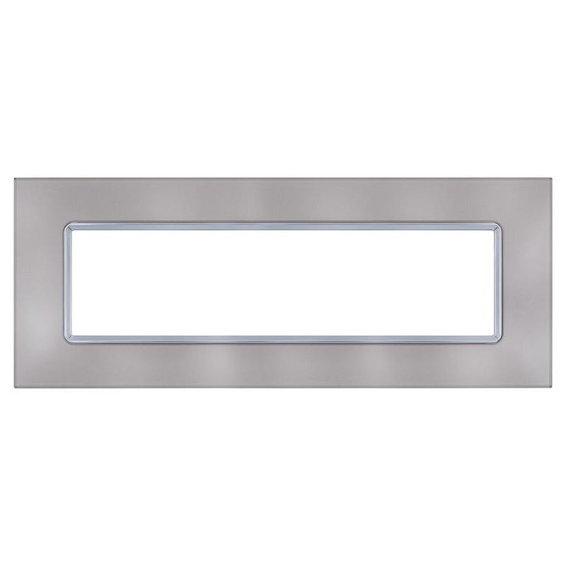 Placca Vetro T2 7P Platino MAPAM M6007BL-8