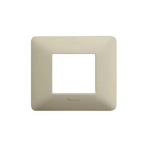 Placca Tecnopolimero T3-Joy 2P Sabbia MAPAM M5002-06 Compatibile Bticino Matix