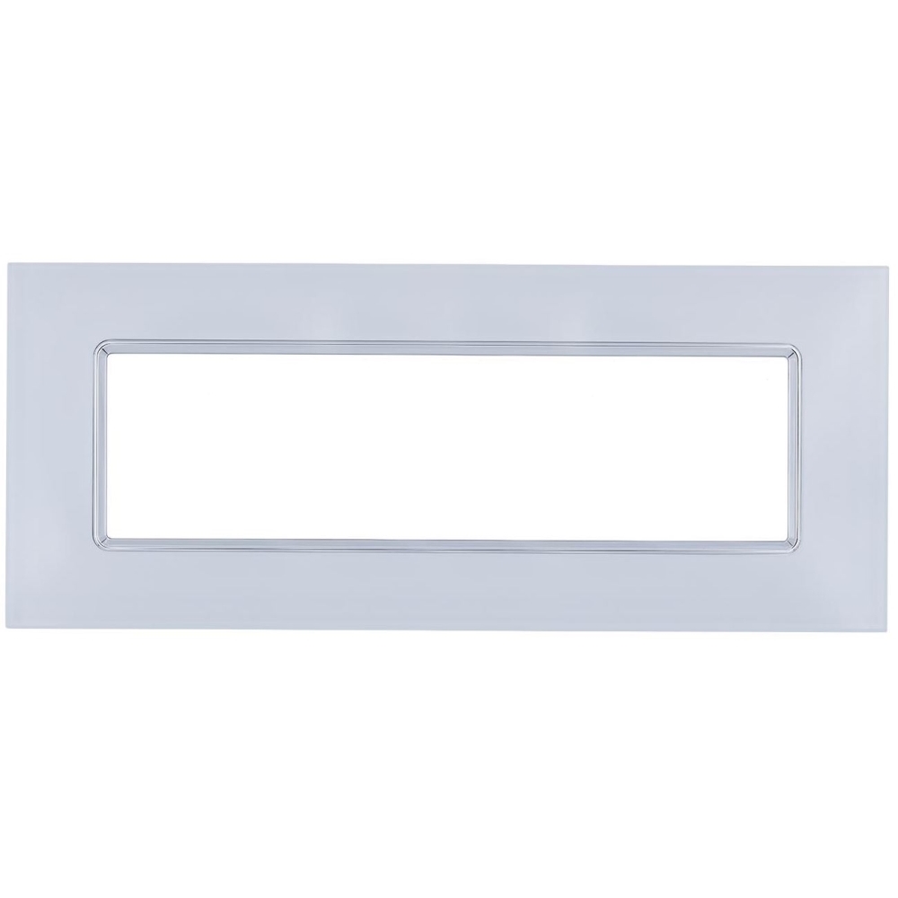 Placca Vetro T3-Joy 6P Bianco MAPAM M5006BL-1 Compatibile Bticino Matix