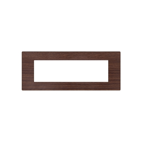 Placca Tecnopolimero Spazzolato T2-Gem 7P Ciliegio MAPAM M6007SL-3 Compatibile VIMAR PLANA