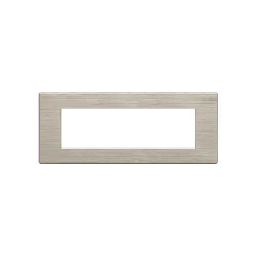 Placca Tecnopolimero Spazzolato T2-Gem 7P Sabbia MAPAM M6007SL-4 Compatibile VIMAR PLANA