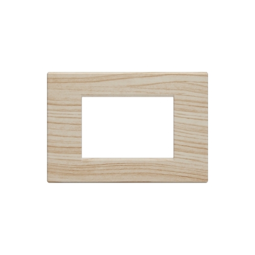 Placca Tecnopolimero Spazzolato T2-Gem 3P Abete MAPAM M6003SL-17 Compatibile VIMAR PLANA