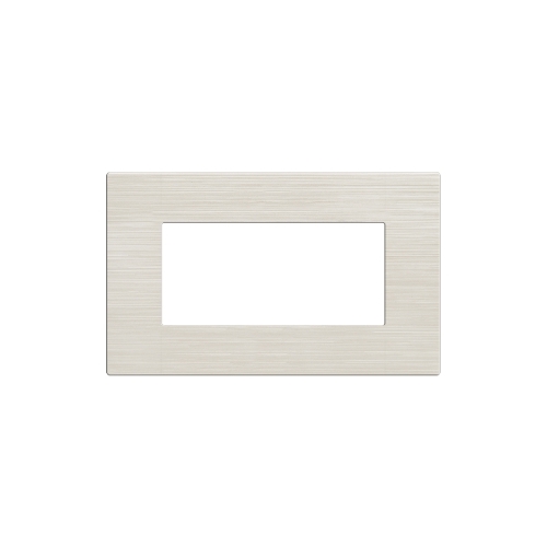 Placca Tecnopolimero Spazzolato T3-Joy 4P Perla MAPAM M5004SL-21 Compatibile Bticino Matix