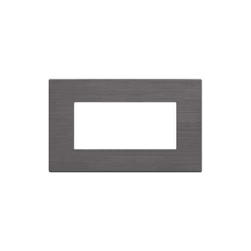 Placca Tecnopolimero Spazzolato T3-Joy 4P Platino MAPAM M5004SL-20 Compatibile Bticino Matix