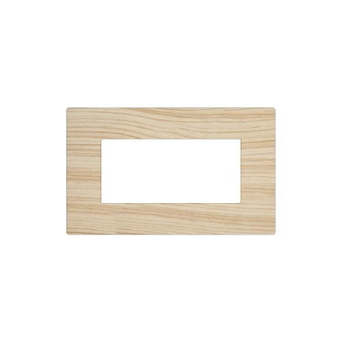 Placca Tecnopolimero Spazzolato T3-Joy 4P Abete MAPAM M5004SL-17 Compatibile Bticino Matix