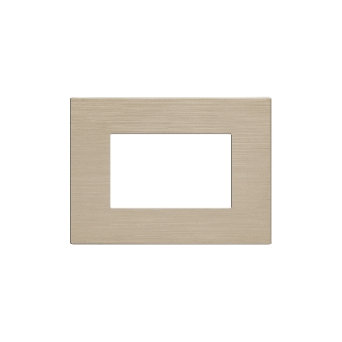 Placca Tecnopolimero Spazzolato T3-Joy 3P Champagne MAPAM M5003SL-13 Compatibile Bticino Matix