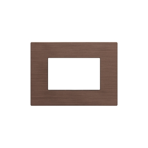 Placca Tecnopolimero Spazzolato T3-Joy 3P Bronzo MAPAM M5003SL-14 Compatibile Bticino Matix