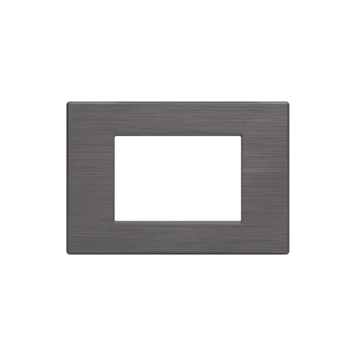 Placca Tecnopolimero Spazzolato T1-Art 3P Platino MAPAM 8003SL-20 Compatibile Bticino Living Light Tech International