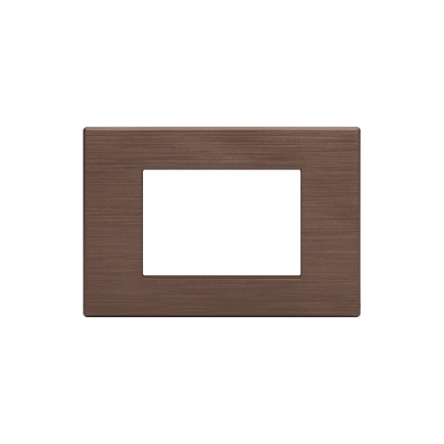 Placca Tecnopolimero Spazzolato T1-Art 3P Bronzo MAPAM 8003SL-14 Compatibile Bticino Living Light Tech International