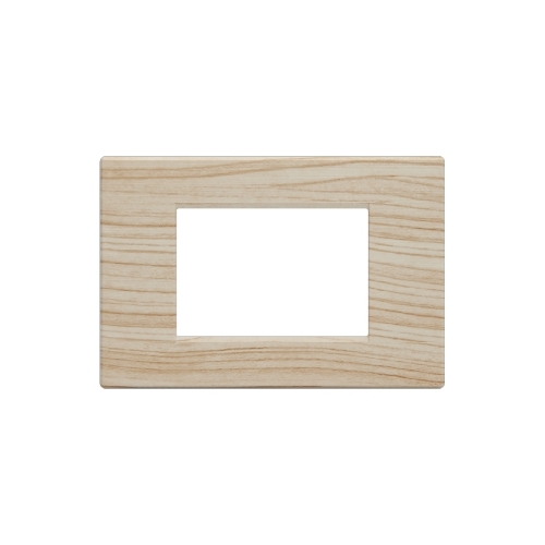 Placca Tecnopolimero Spazzolato T1-Art 3P Abete MAPAM 8003SL-17 Compatibile Bticino Living Light Tech International