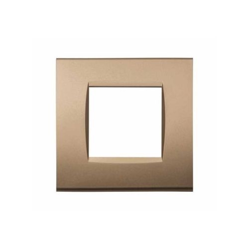 Placca Tecnopolimero T1-Art 2P Sabbia MAPAM 8002-12 Compatibile Bticino Living Light Tech International