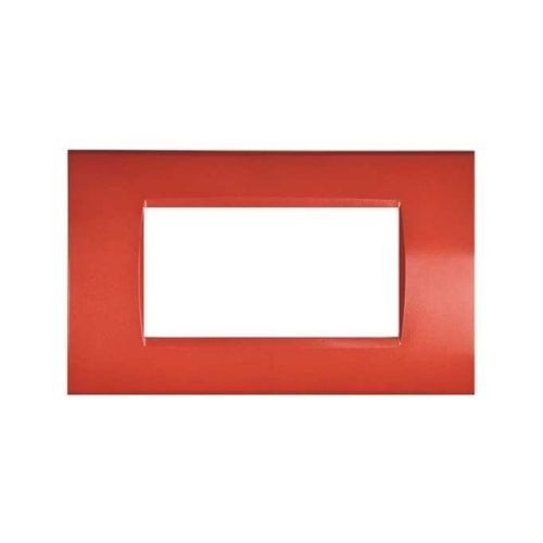 Placca Tecnopolimero T1-Art 4P Corallo MAPAM 8004-15 Compatibile Bticino Living Light Tech International