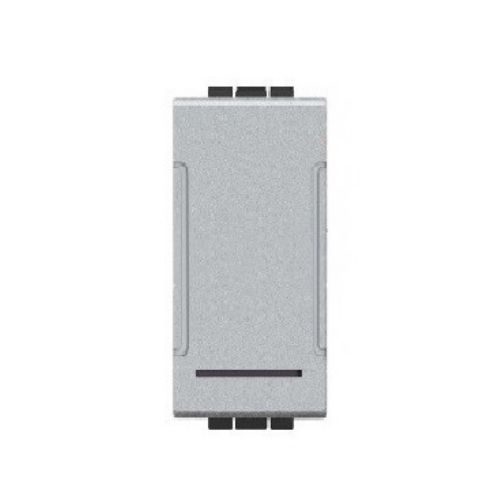 Deviatore Unipolare (16A-250V) T1-Art Alluminio MAPAM 803A Compatibile Bticino Living Light Tech International
