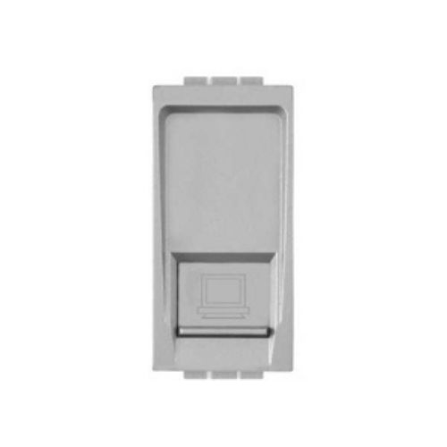Connettore Rete Rj45 Cat6 T1-Art Alluminio MAPAM 823A Compatibile Bticino Living Light Tech International