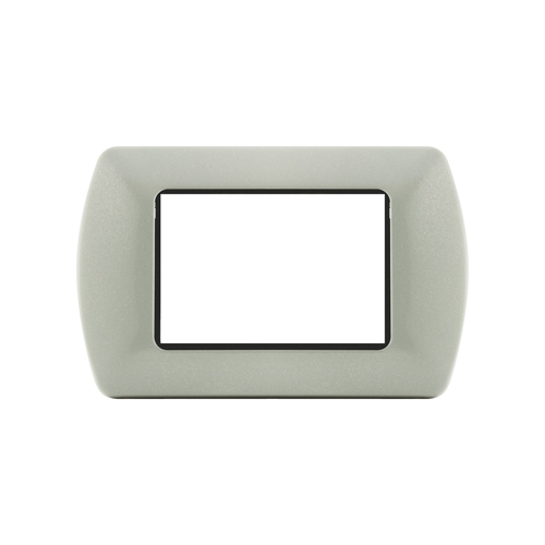 Placca Metallo T1 3P Grigio MAPAM 8803-25