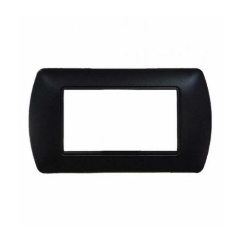 Placca Metallo T1 4P Nero MAPAM 8804-02