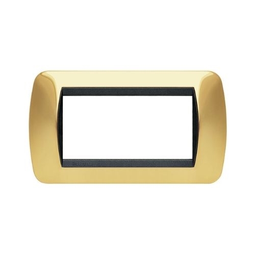 Placca Metallo T1 4P Oro MAPAM 8804-03