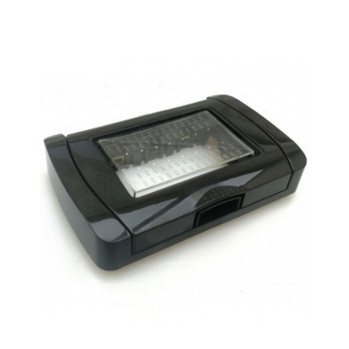 Placca Idrobox Ip55 T1-Art 3P Nero MAPAM S8003N Compatibile Bticino Living Light Tech International