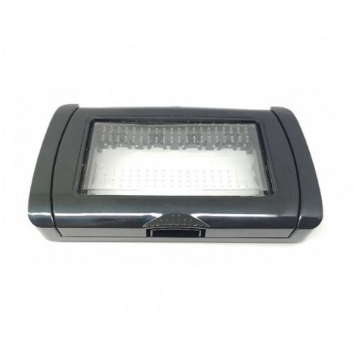 Placca Idrobox Ip55 T1 4P Nero MAPAM S8004N