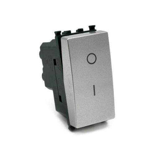 Interruttore Bipolare 01 (16A-250V) T2 Alluminio MAPAM 602A