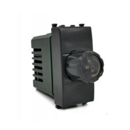 Interruttore Dimmer 500W T2-Gem Nero MAPAM 606N Compatibile VIMAR PLANA