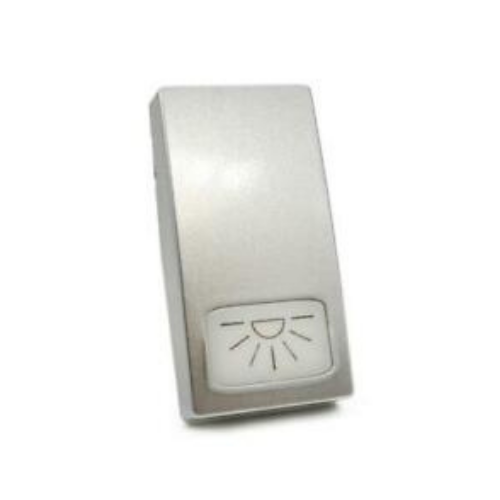 Cover Pulsante Luce T2-Gem Alluminio MAPAM 671A Compatibile VIMAR PLANA