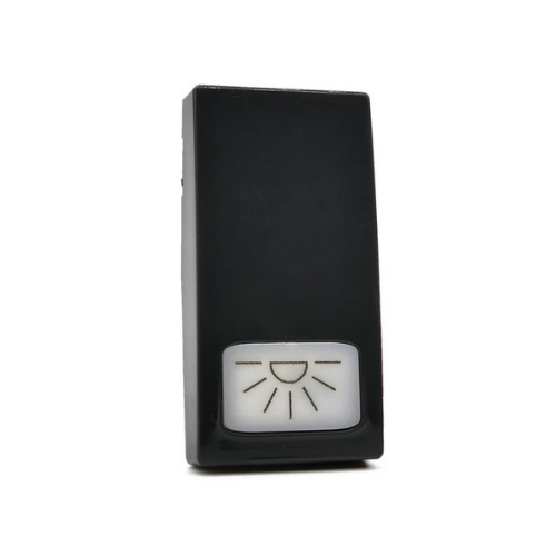 Cover Pulsante Luce T2-Gem Nero MAPAM 671N Compatibile VIMAR PLANA