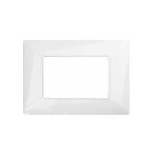Placca Tecnopolimero T3-Joy 3P Bianco MAPAM M8003-01 Compatibile Bticino Matix