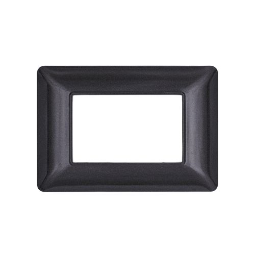 Placca Tecnopolimero T3-Joy 3P Nero Bistr MAPAM M8003-10 Compatibile Bticino Matix