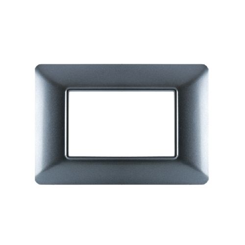 Placca Tecnopolimero T3-Joy 3P Grigio Scuro MAPAM M8003-11 Compatibile Bticino Matix