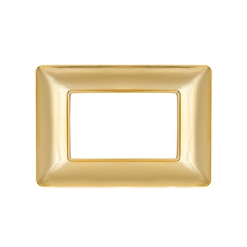 Placca Tecnopolimero T3-Joy 3P Oro Lucido MAPAM M8003-03 Compatibile Bticino Matix