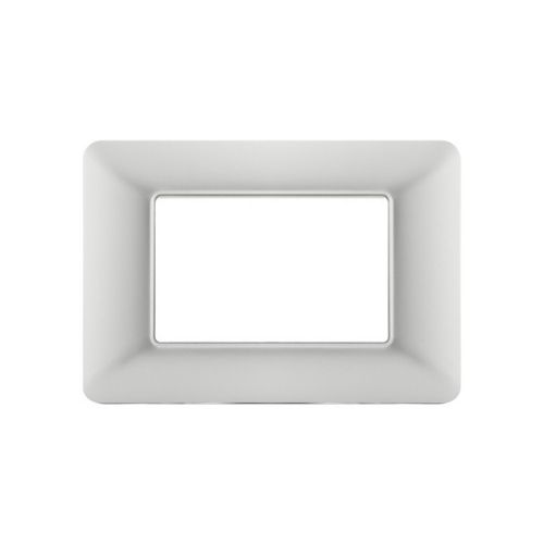 Placca Tecnopolimero T3-Joy 3P Argento MAPAM M8003-05 Compatibile Bticino Matix