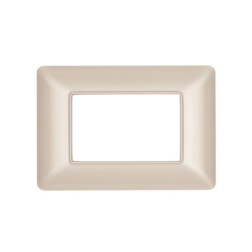 Placca Tecnopolimero T3-Joy 3P Champagne MAPAM M8003-07 Compatibile Bticino Matix