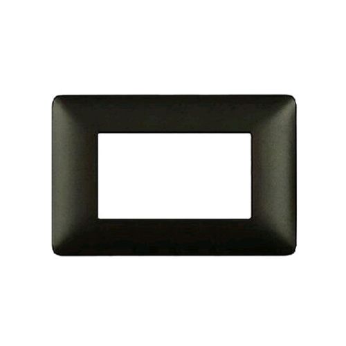 Placca Tecnopolimero T3-Joy 4P Nero MAPAM M8004-02 Compatibile Bticino Matix