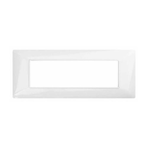 Placca Tecnopolimero T3-Joy 6P Bianco MAPAM M8007-01 Compatibile Bticino Matix