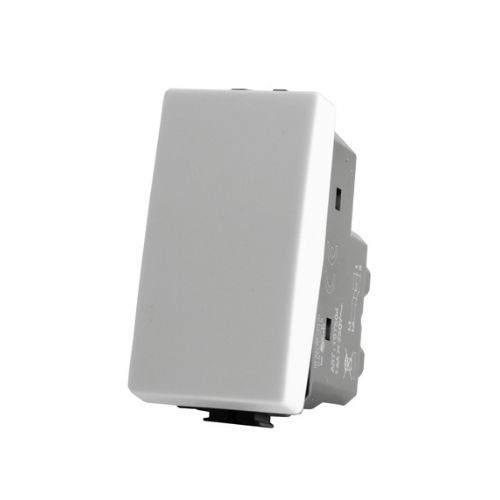 Pulsante Unipolare (10A-250V) T3-Joy Bianco MAPAM 505B Compatibile Bticino Matix