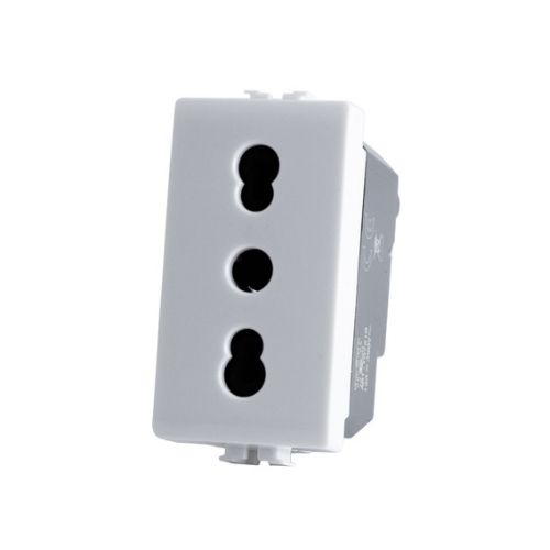 Presa Bivalente (16A-250V) T3-Joy Bianco MAPAM 518B Compatibile Bticino Matix