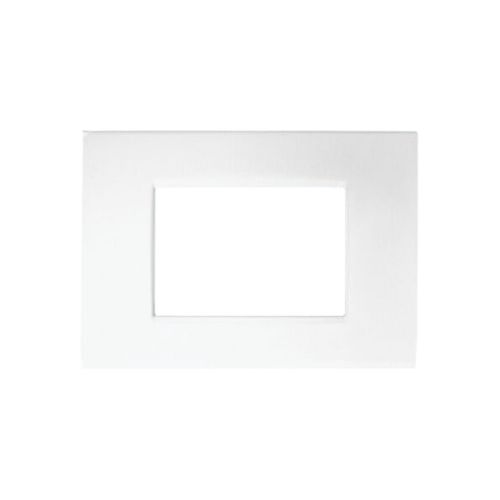 Placca Metallo T4-Vip 3P Bianco MAPAM CBM7003-1 Compatibile BTICINO Living Light Air