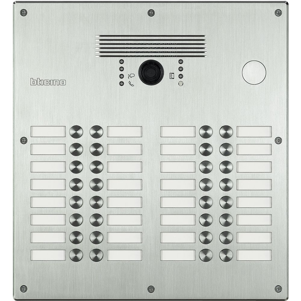 Pulsantiera Esterna Video Linea 300 Fino A 32 Chiamate Finitura Inox BTICINO 308015