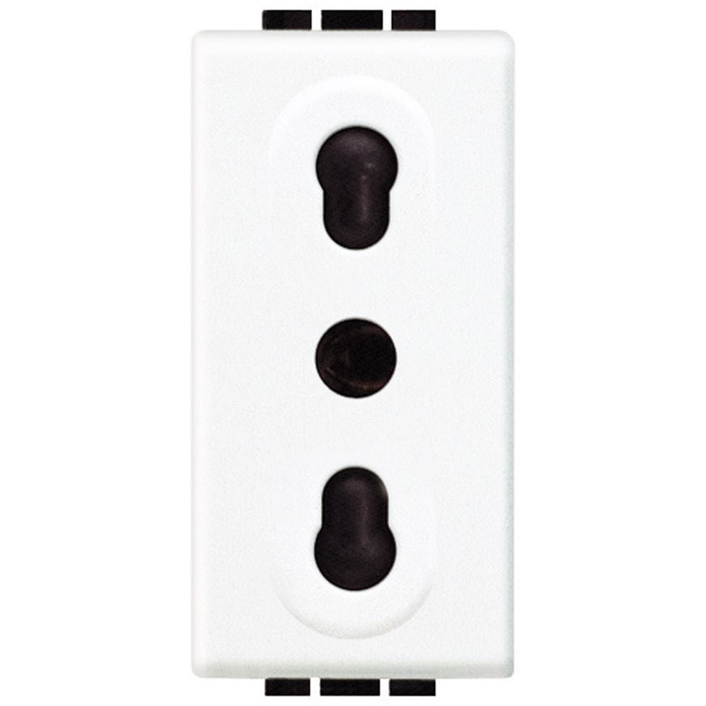 Presa 2P+T 10/16A 250Vac - Bipasso Interasse 19-26Mm BTICINO N4180