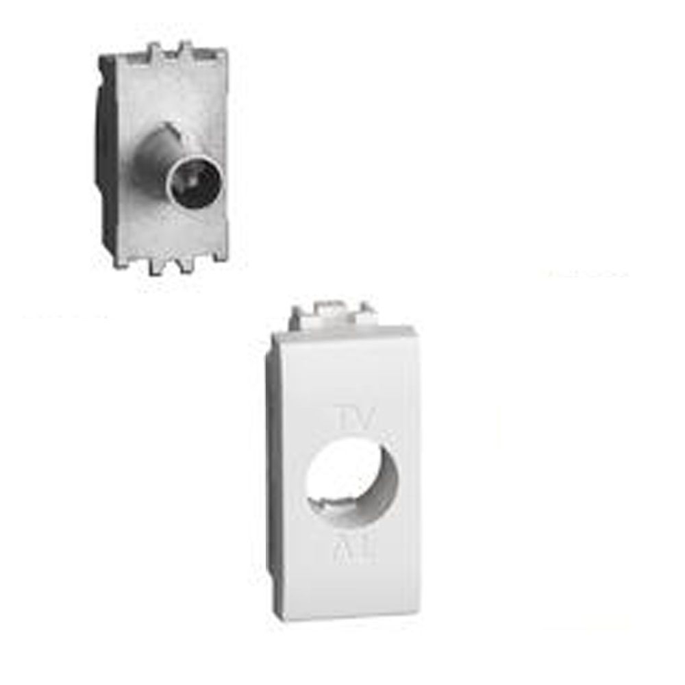 Presa Coassiale Passante Terminale, Attenuazione 10Db, Per Impianti Di Antenna Centralizzati BTICINO N4202P10N