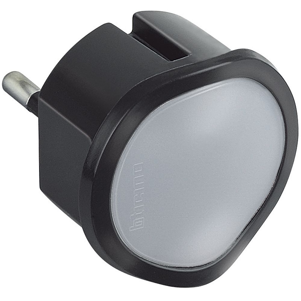 Aadattatore Spina Standard Tedesca E Luce Emergenza Grigio BTICINO S3625GL
