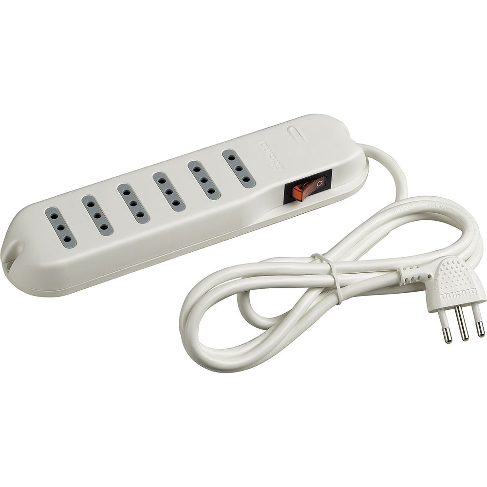 Multipresa Slim6 - 6 Prese 2P+T 10A BTICINO 3630DB