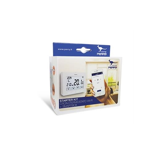 Kit Cronotermostato Wifi Wi-fi e Smartbox PERRY ELECTRIC 1TXCR028WIFIKIT