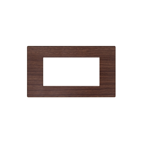 Placca Tecnopolimero Spazzolato T2-Gem 4P Ciliegio MAPAM M6004SL-3 Compatibile VIMAR PLANA