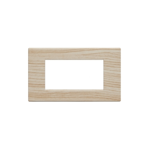 Placca Tecnopolimero Spazzolato T2-Gem 4P Abete MAPAM M6004SL-17 Compatibile VIMAR PLANA