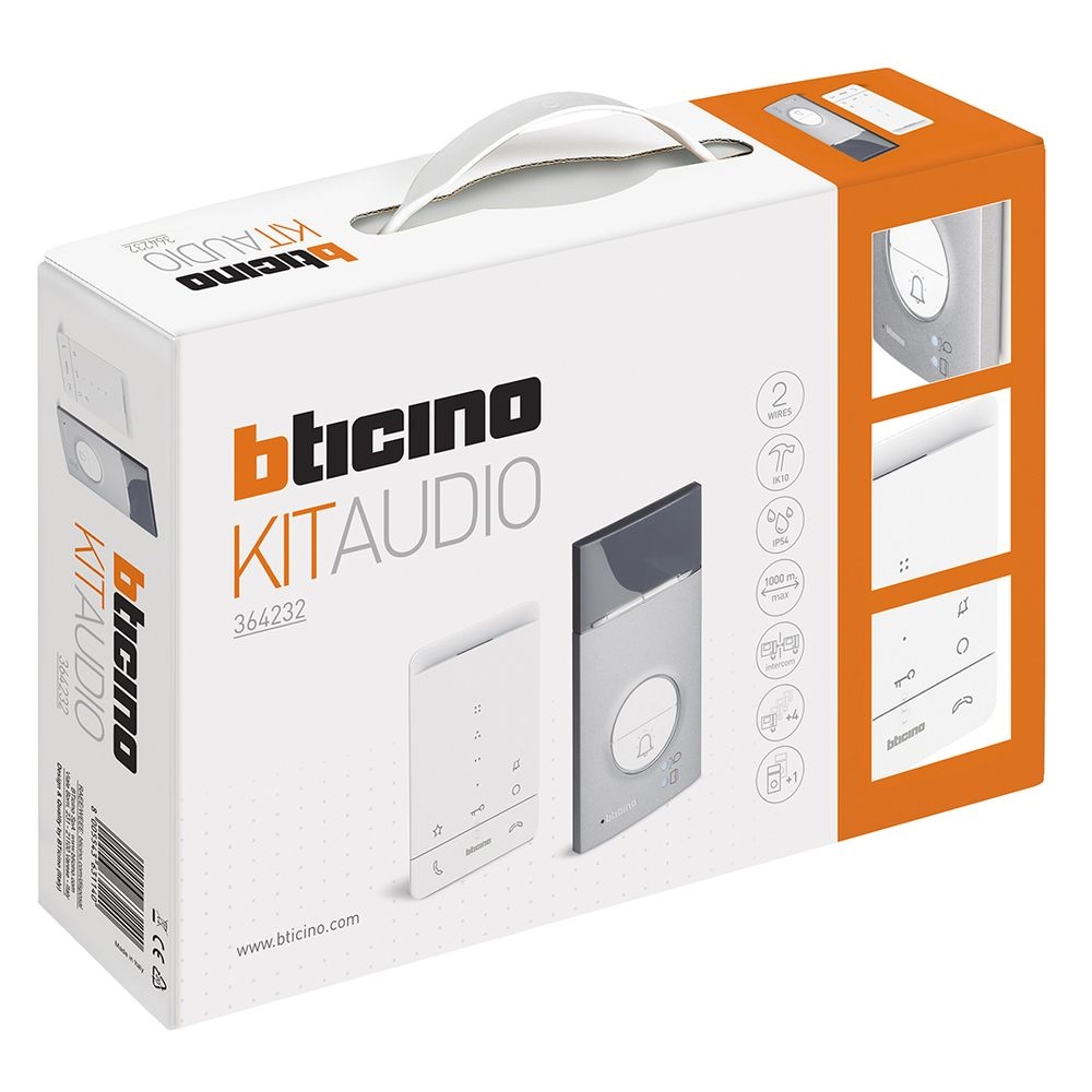 Kit Audio Vivavoce Monofamiliare Linea 3000_Classe 100A16E BTICINO 364232