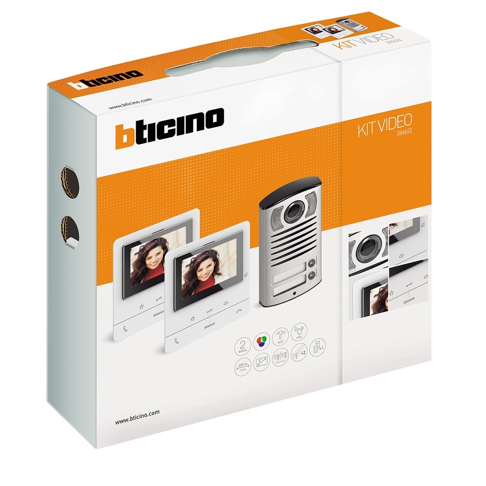 Kit Video Vivavoce Bifamiliare Linea 2000_Classe 100V16B BTICINO 364622